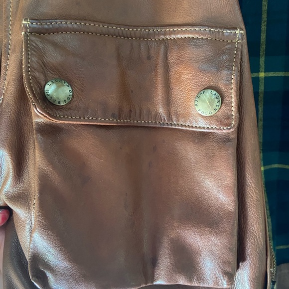 Men’s Ralph Lauren Southbury Leather Biker Jacket - Picture 7 of 16